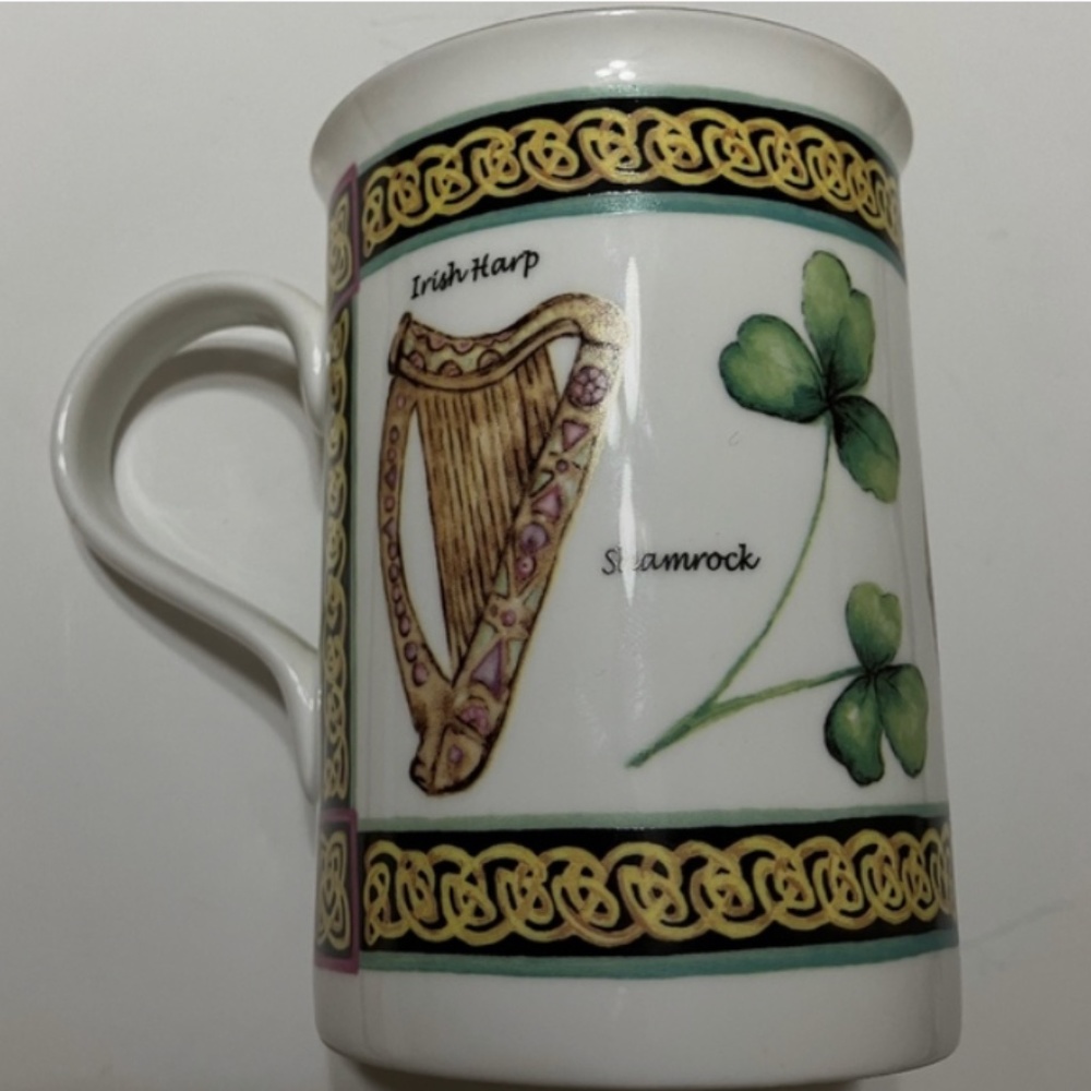 🍀ROYAL TARA CUP ☘️EMERALD ISLE HAND CRAFTED FINE BONE CHINA, GALWAY IRELAND.